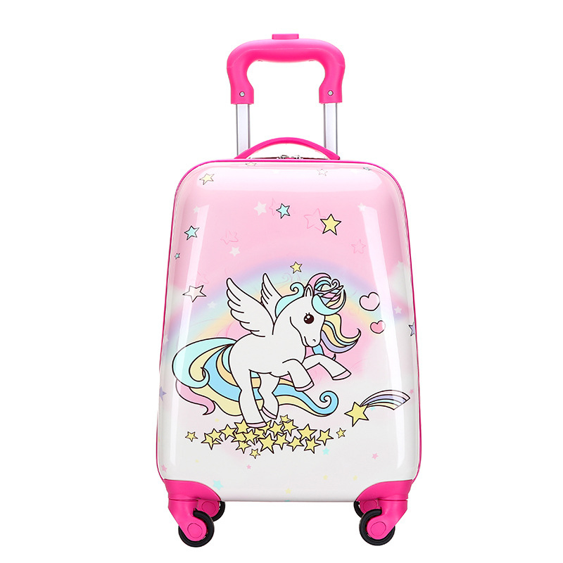 Mala Infantil ABS 47x29x20cm – Ideal para Escola e Viagem, Leve e com Rodinhas 360°