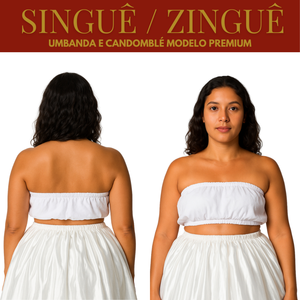 Roupa de Umbanda Feminina Singué / Zingué Umbanda e Candomblé do P ao EGG
