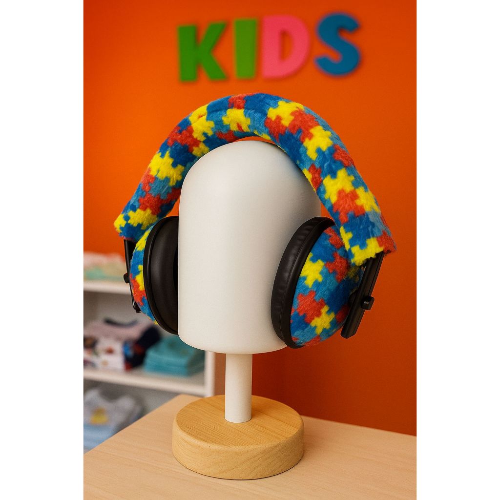 Abafador Auricular Infantil com Revestimento de Pelúcia | Redução de Ruído Suave Ideal para Crianças