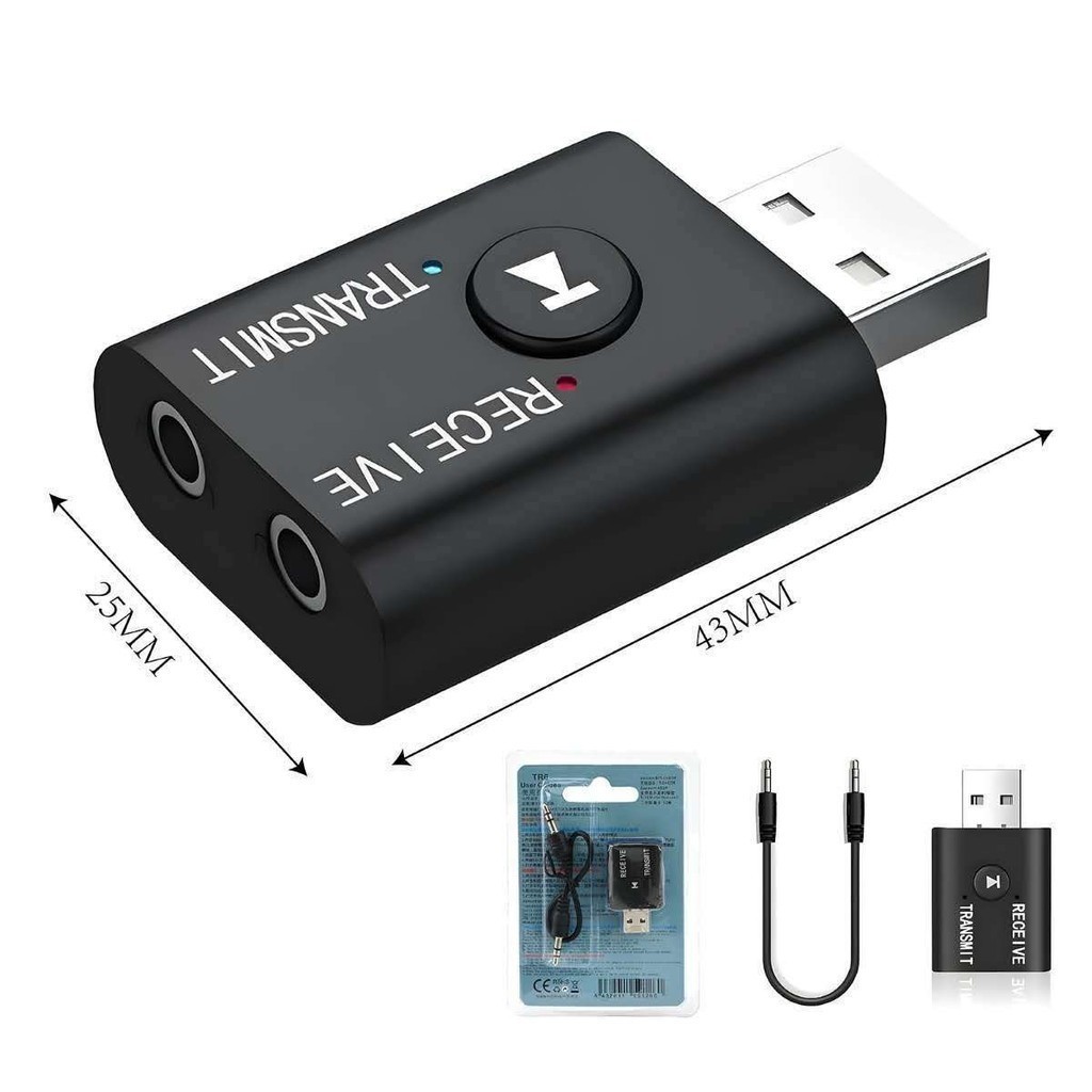 Adaptador Receptor Transmissor de Áudio e Vídeo via Bluetooth 5.0 +Cabo Auxiliar P2 X-Cell XC ming