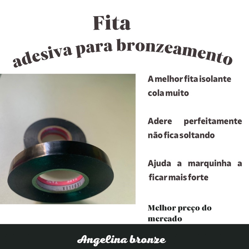 Fita adesiva isolante cortada para bronzeamento PROMOÇÃO ENVIO IMEDIATO