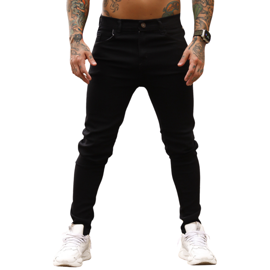 Calça Jeans Masculina Básica Com Elastano Premium Direto da Fabrica Modelo Slim
