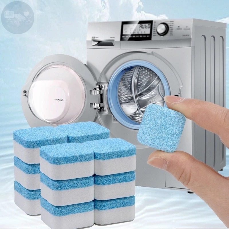 KIT6/10/15 Pastilhas para Limpeza de Máquinas de Lavar Roupas Efervescentes Multifuncional