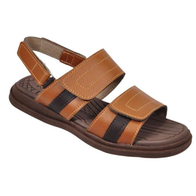 Sandália Chinelo Masculino Couro Adulto Ortopédi