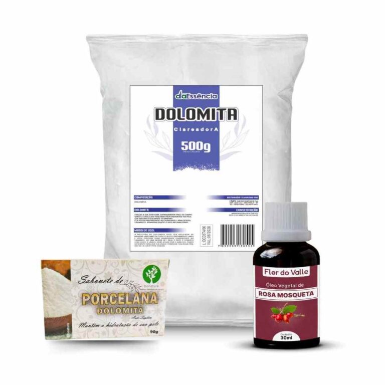 Dolomita Clareadora 500g + Óleo de Rosa Mosqueta 