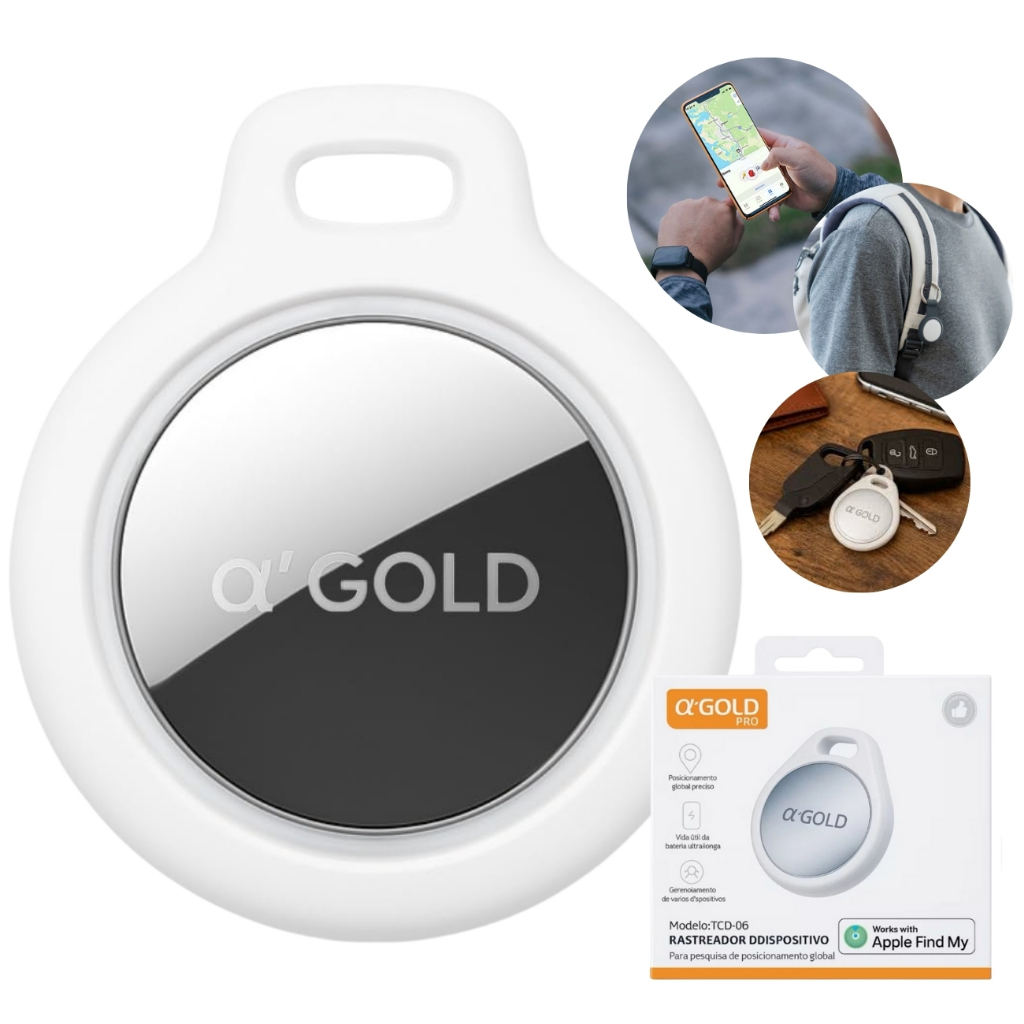 Tag Rastreador GPS Localizador Air Tag Inteligente Smart (App Buscar IOS Apple) Original AGOLD