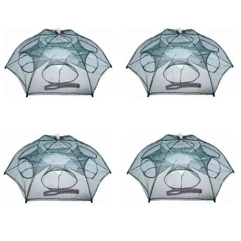 Kit com 04 Covo de Pesca Armadilha de peixes com 6