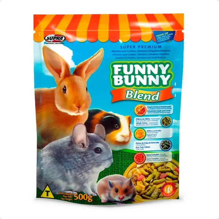 Ração Funny Bunny 500 gr Blend Coelhos e Pequeno