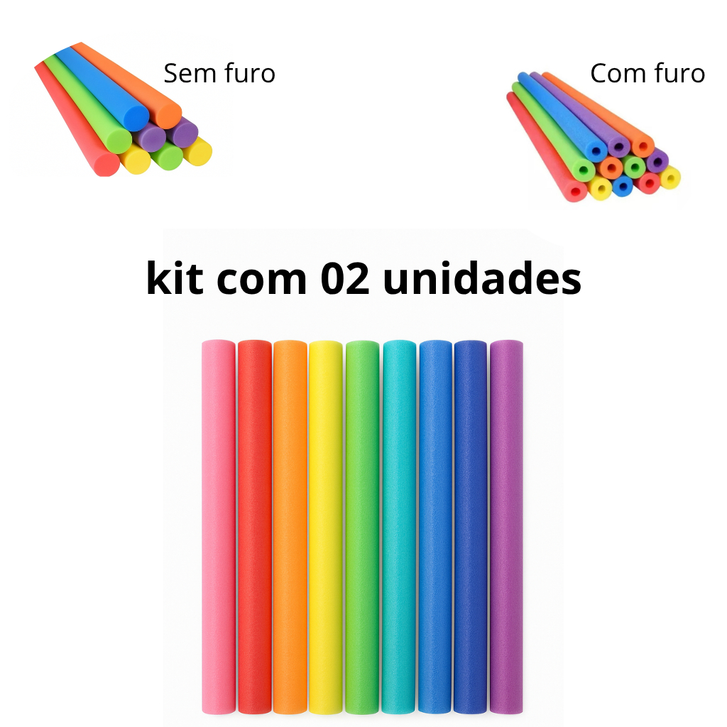Kit 4 Un Boia Espaguete Macarrão Flutuador Piscina Natação