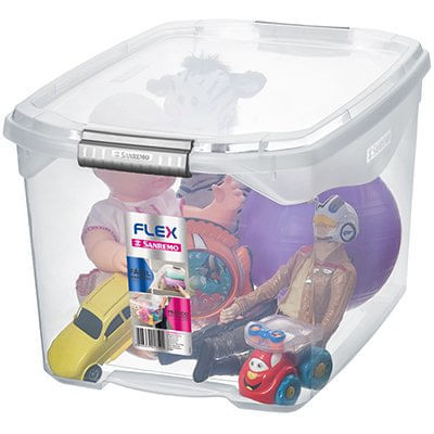 CAIXA ORGANIZADORA FLEX TRANSPARENTE 29L SR941-84 
