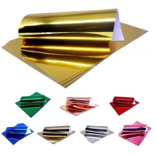 Papel Laminado A4 Lamicote 250g kit com 10 Folhas 