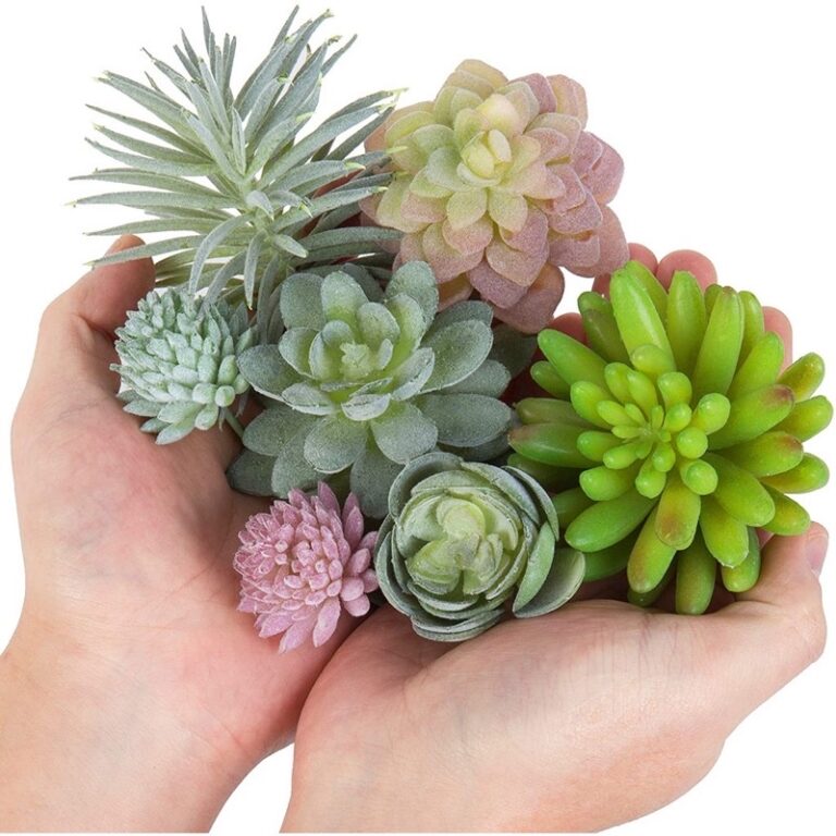 Kit c/10 Suculentas Artificiais Decorativas Sortid