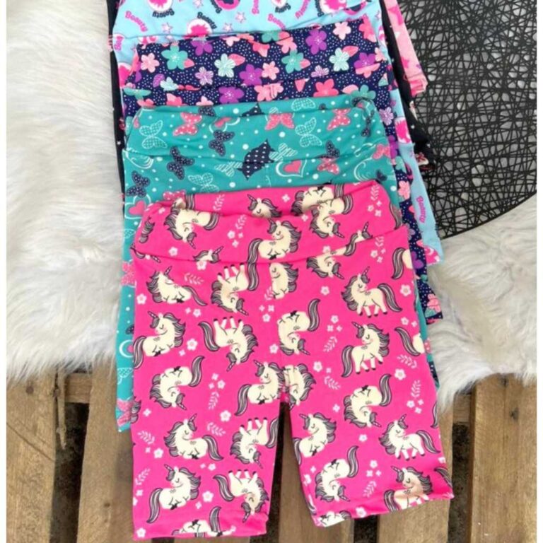 Kit 3 Bermuda short Ciclista Infantil CORES E ESTA