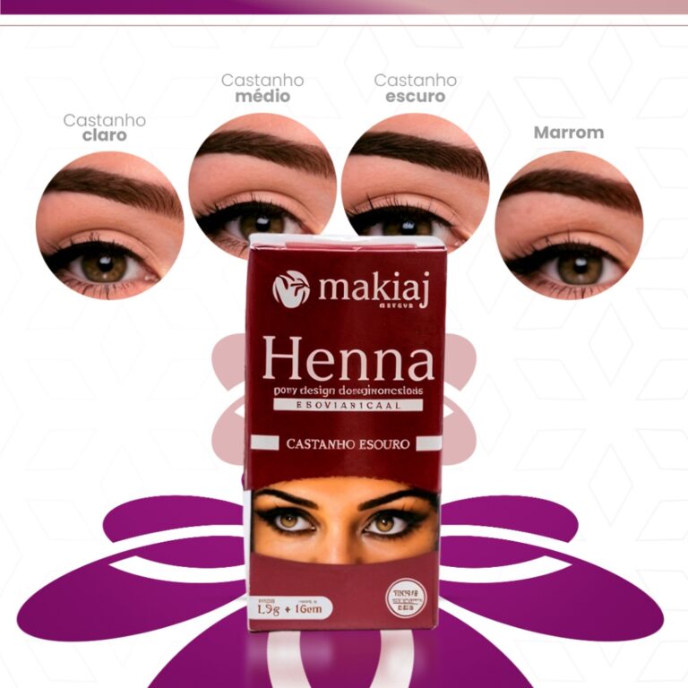 Henna Para Desing De Sobrancelhas Makiaj Promoçã