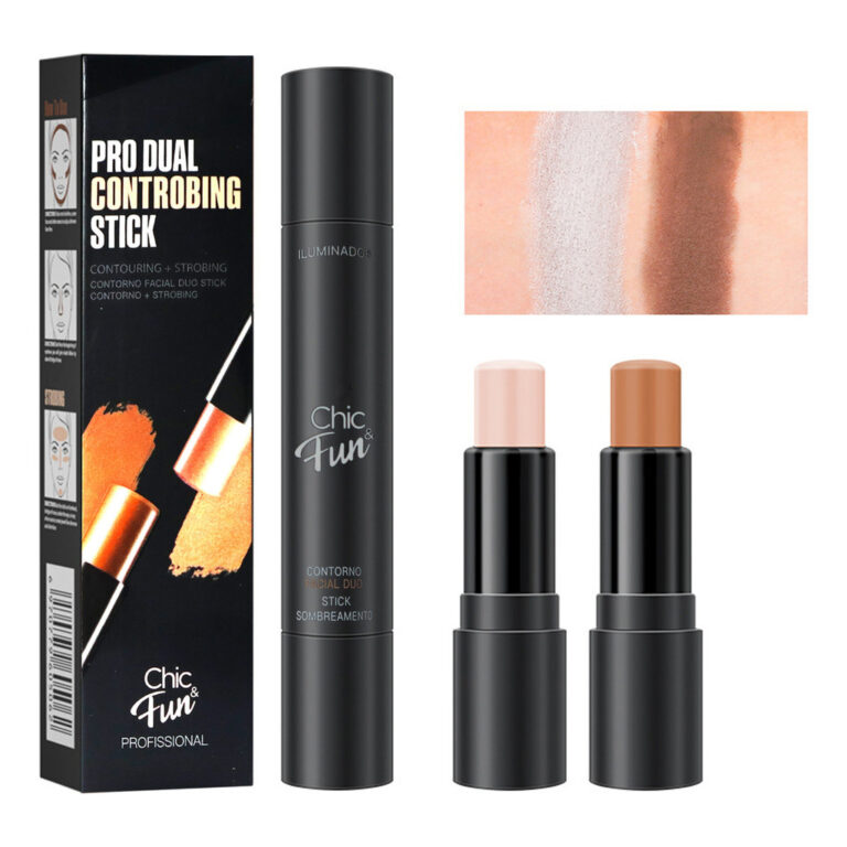 Bastão De Contorno E Iluminador  Facial 2 Em 1