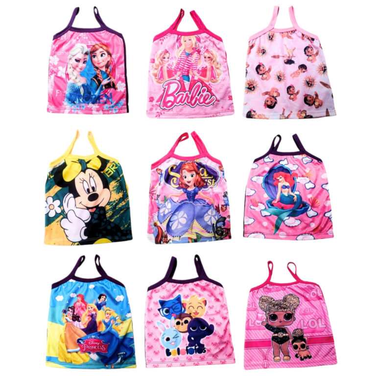 Kit 5 Blusas Infantis Menina Até 2 Anos