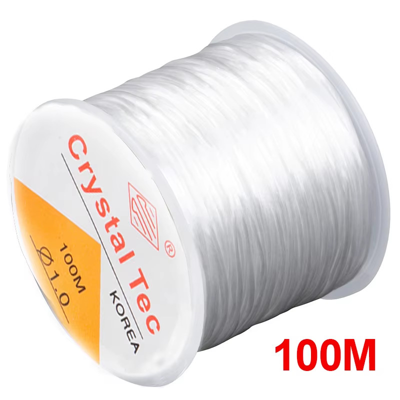 Forte Elástico Cristal Miçangas Fio Jóias Fazendo Colar Pulseira diy contas Silicone Estica espessur