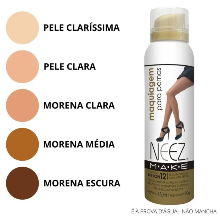 Base Corporal de Maquiagem P/ Pernas Neez 150ml Es