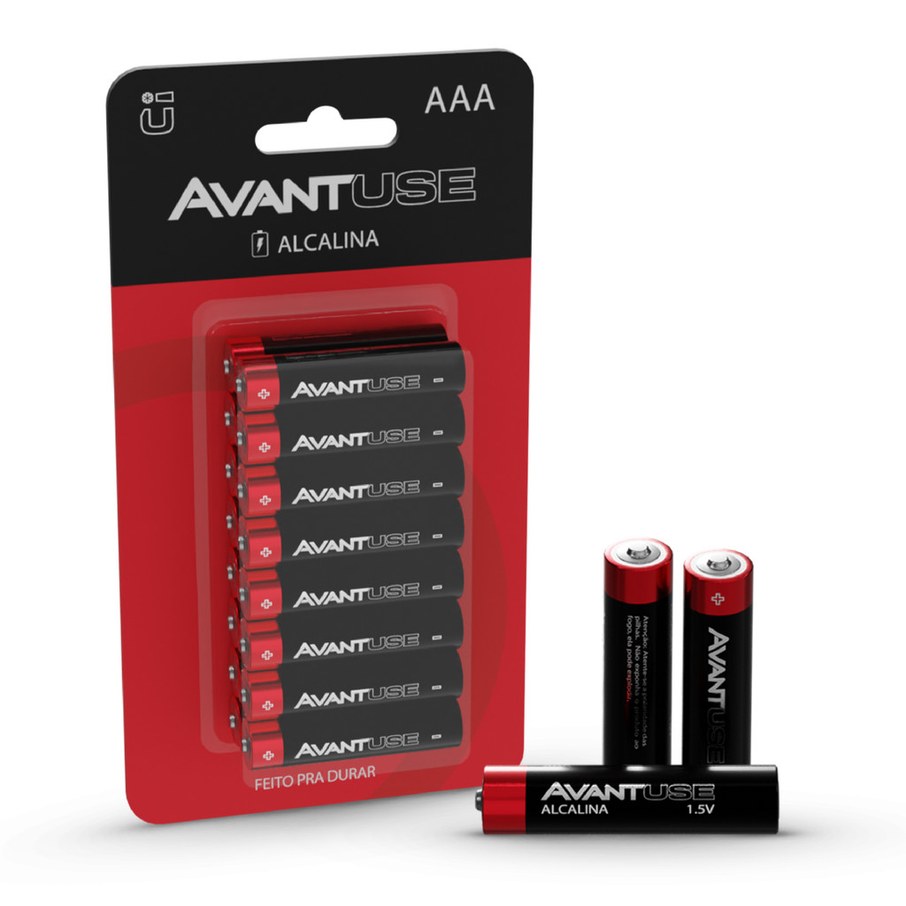 Kit 16 Pilhas Alcalinas AAA Palito 1.5v – Avant Use
