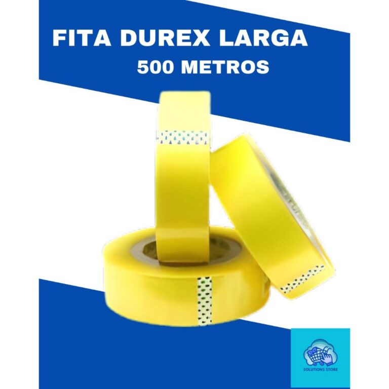 Fita Durex Larga 500m Transparente Direto da fábr