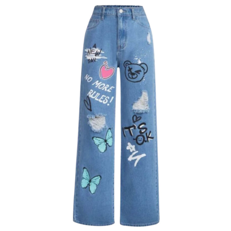 Calça Jeans Menina Infantil e Juvenil Pantalona W