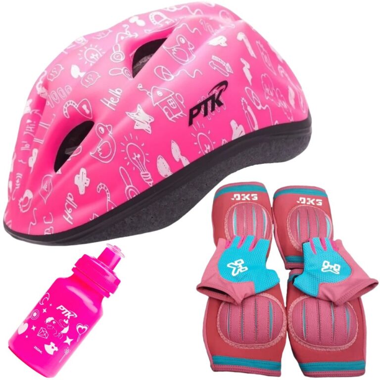 Capacete Infantil Bicicleta + Joelheira + Cotovele