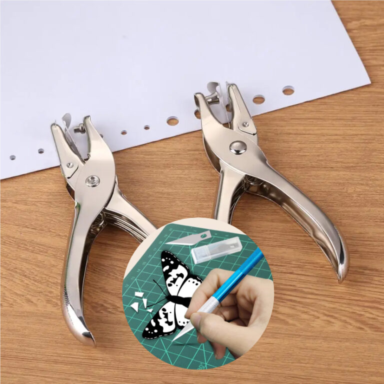 Estilete/Alicate Furador Perfurador Papel Eva Circ