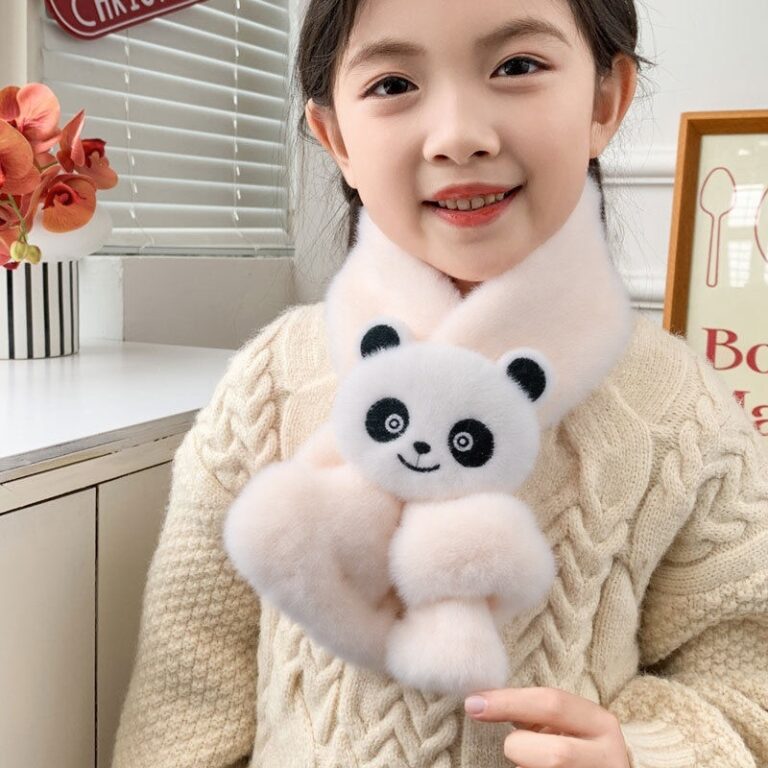 Cachecol Infantil Pelúcia Cachecol com Boneca Men