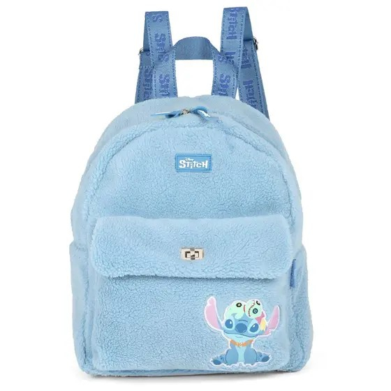 Bolsa Costas Mochila Pelúcia Stitch Disney –