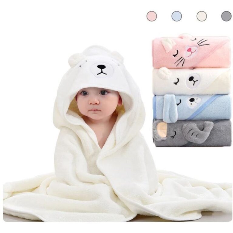 Toalha De Banho Infantil Com Capuz Felpuda Infanti