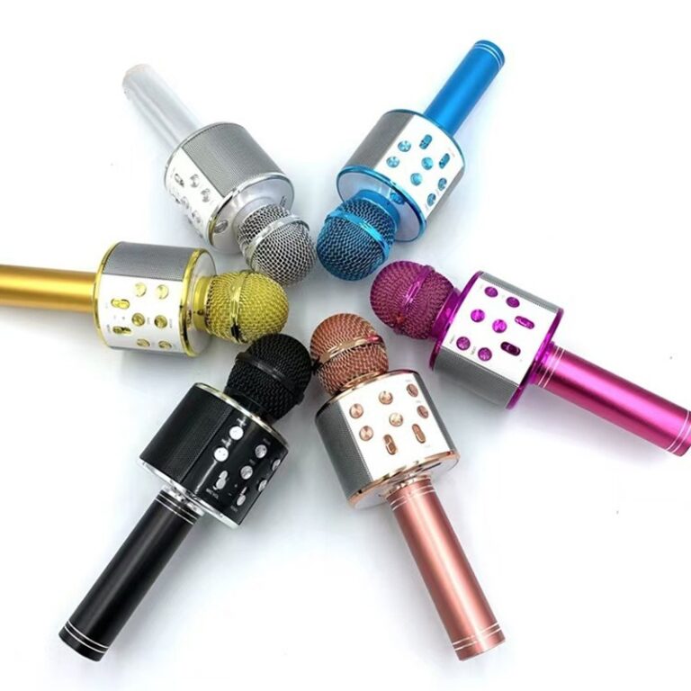 Microfone Sem Fio WS-858 Karaokê Usb SD Card Efei