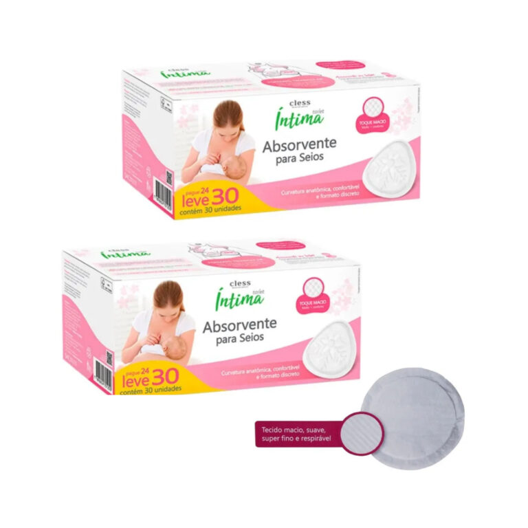 Absorvente Para Seios | Cless | 2 Caixas x 30 | To