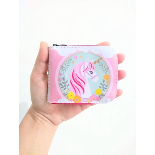 Carteira Infantil Unicórnio Rosa Presente para as