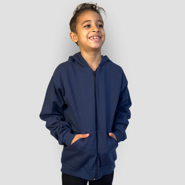 Jaqueta Moletom Infantil Menino Algodão Casaco Bl