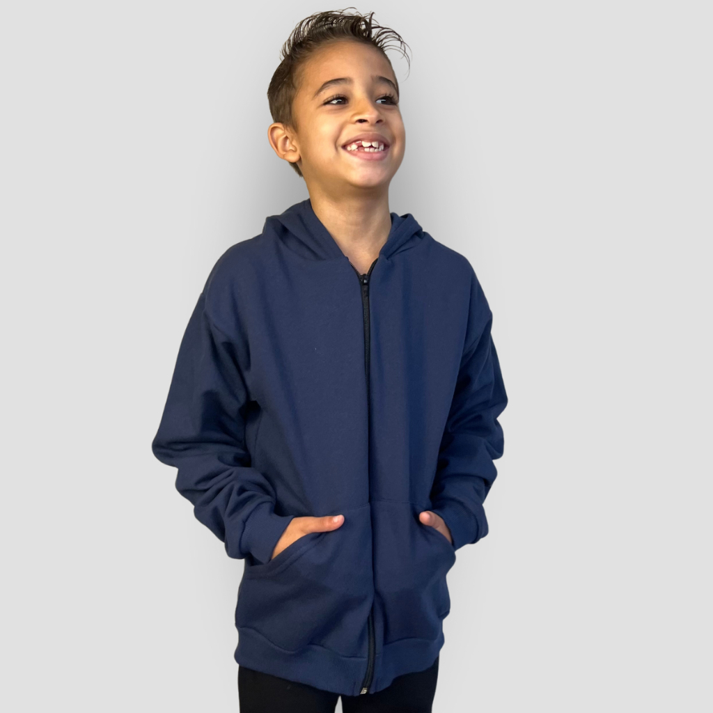 Jaqueta Moletom Infantil Menino Algodão Casaco Blusa Flanelado Inverno