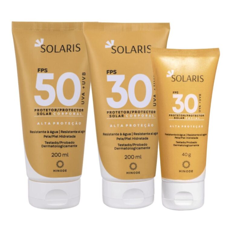 Kit Protetor Solar Corporal e Facial Solaris FPS 5