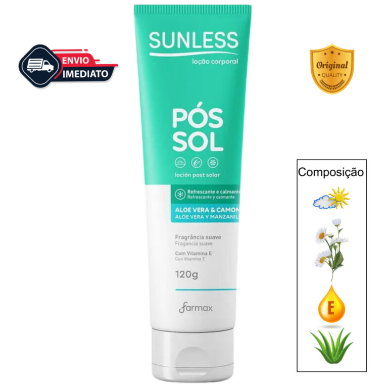 Loção Pós-Sol Sunless Aloe Vera e Camomila R
