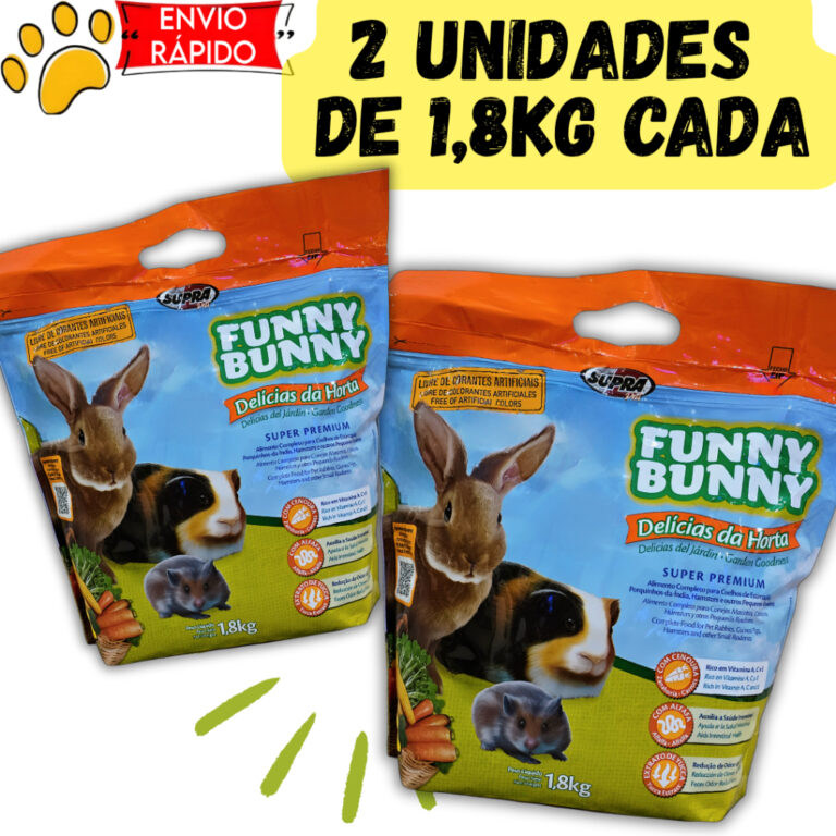 Kit com 2 Funny Bunny Delícias da Horta 1,8kg Ra�