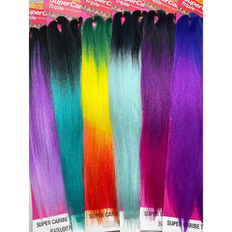 Cabelo Jumbo Caribe colorido para trança box brai