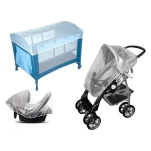 Proteção Mosquiteiro Tule para Bebê: Carrinho, Berço, Conforto