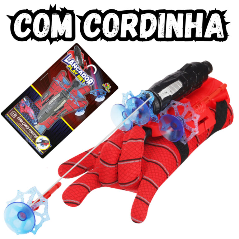 Luva Homem Aranha Lança Teia Spider Man Brinquedo