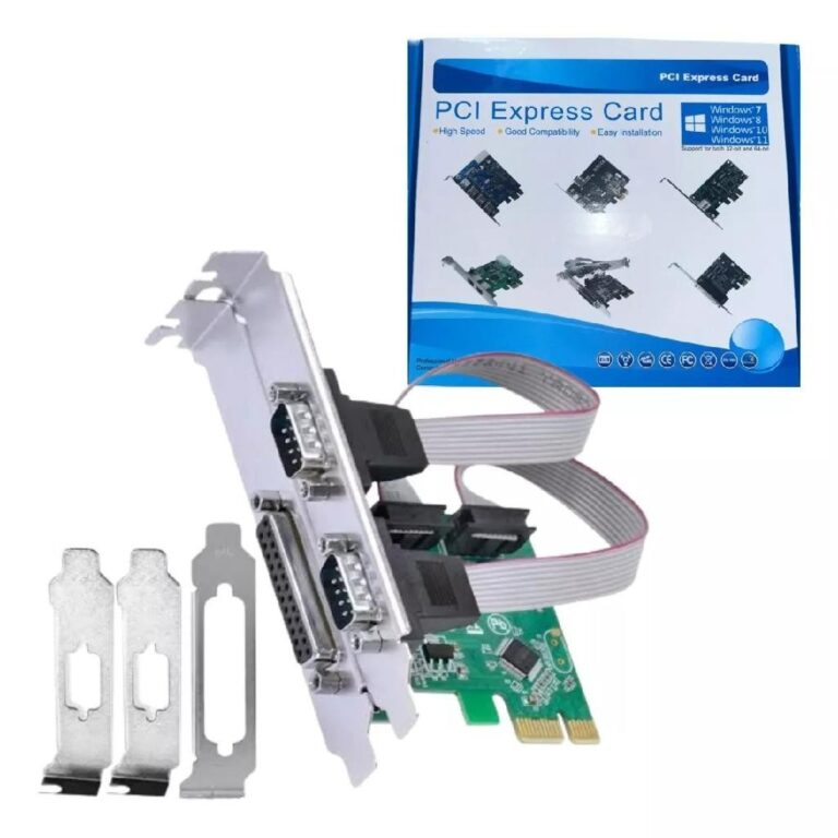 Placa Pci Express X1 Multiserial Com 2 Seriais E L
