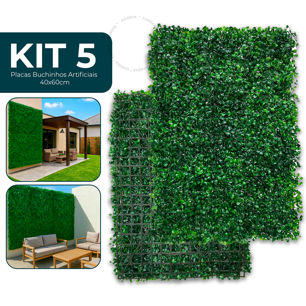 Placas Buchinhos 40×60 Grama Artificial Jardim Vertical Parede Verde decoração Muro inglês
