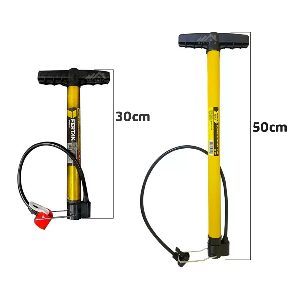 Bomba Para Encher Pneu De Carro Moto E Bike de 30Cm E 50cm