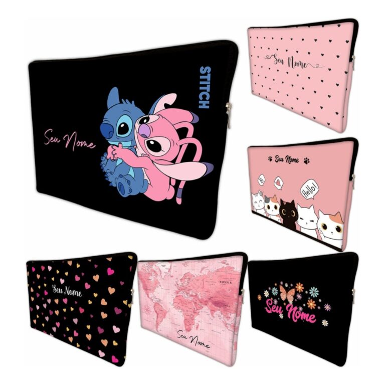 Capa Case Para Notebook Neoprene Personaliza Com O