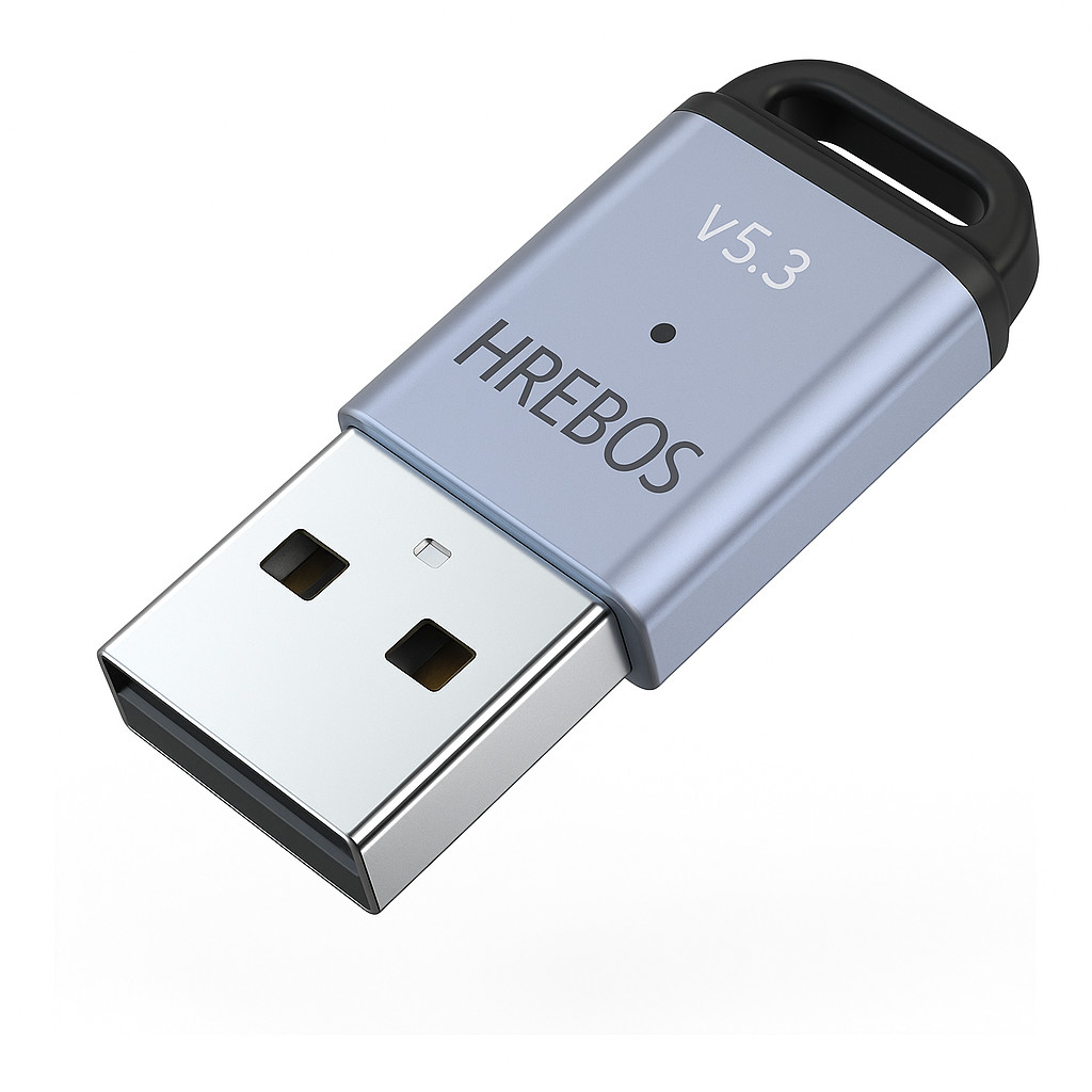 Adaptador USB Bluetooth 5.3  Conexão Sem Fio para PC e Notebook