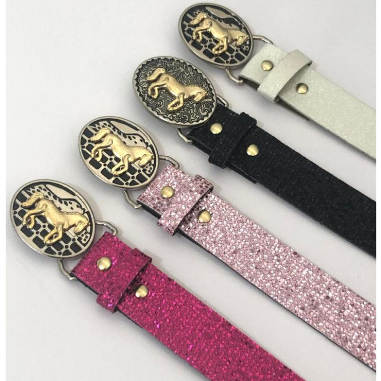 Cinto Boiadeira Country Glitter Infantil/Juvenil