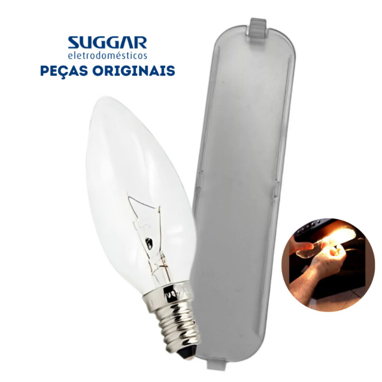 kit Lente e Lâmpada 220v luminaria Depurador Slim