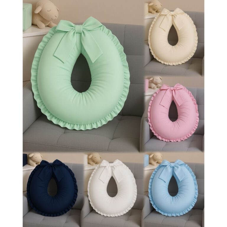 Almofada De Amamentação Grande Com Babado 100% A