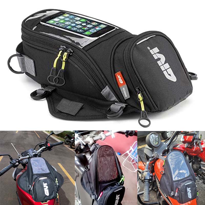 GIVI Universal Motocicleta Bolsa De Ginástica À Prova Dágua Com Telefone Celular Bolsas De Tanque De